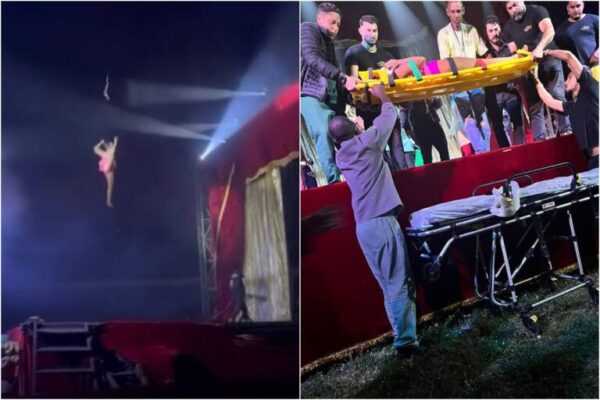 Vídeo: artista circense despenca durante acrobacia no Rio de Janeiro video:-artista-circense-despenca-durante-acrobacia-no-rio-de-janeiro
